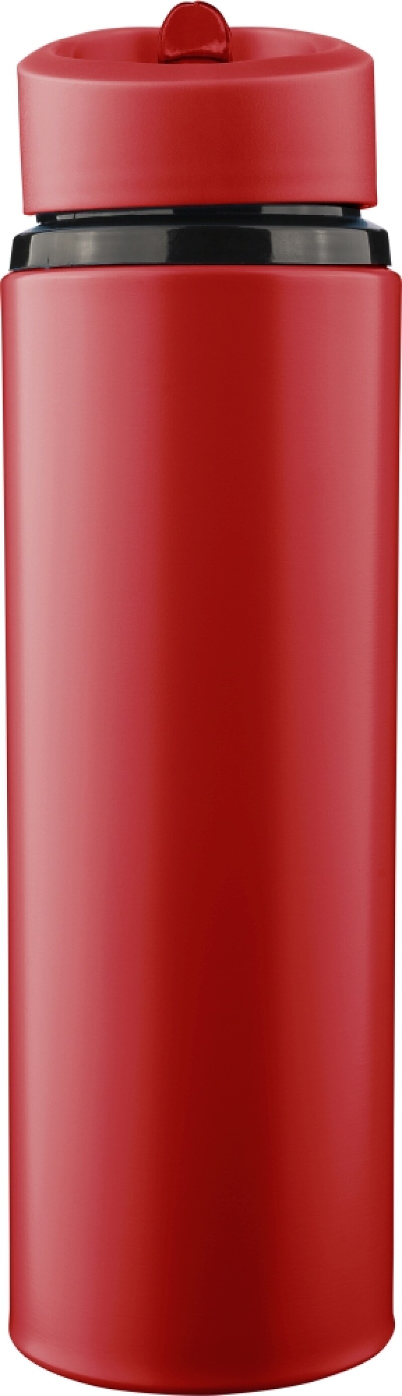 Láhev na pití z recyklované nerezové oceli, 500 ml, červená