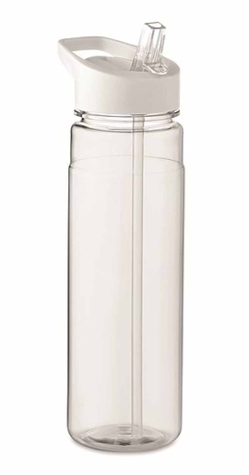 Láhev na pití z RPET, 650ml, bílé víčko