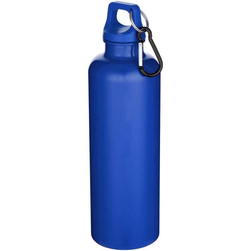Láhev na vodu s karabinou z recyklovaného plastu 750 ml, královská modrá