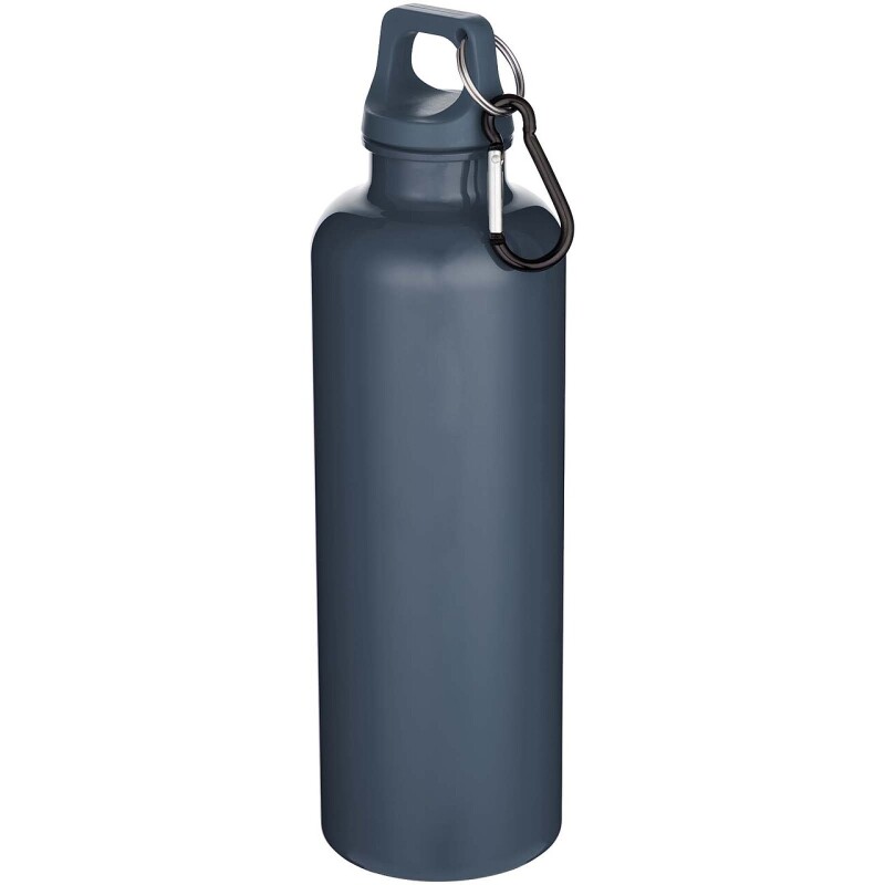Láhev na vodu s karabinou z recyklovaného plastu 750 ml, petrolejová