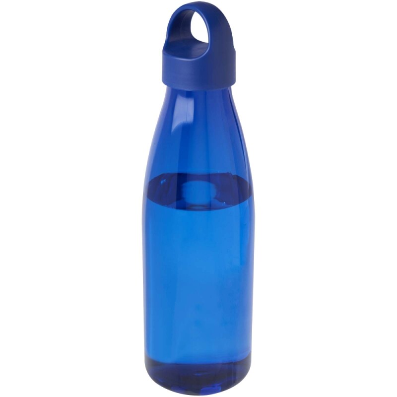 Láhev na vodu z recyklovaného plastu 800 ml, královská modrá
