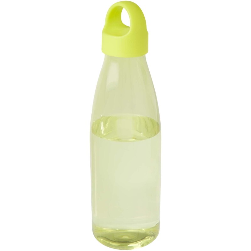 Láhev na vodu z recyklovaného plastu 800 ml, zelenožlutá