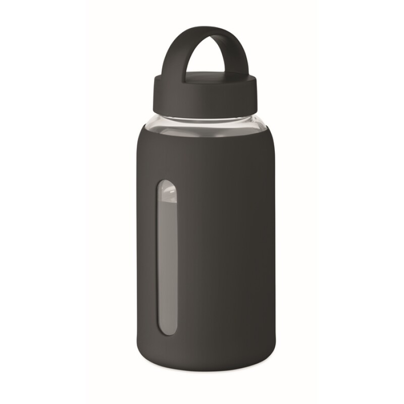 Láhev z borosilikátového skla 600 ml, černá