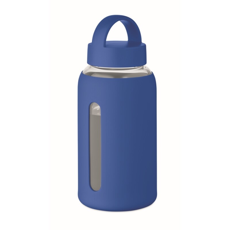 Láhev z borosilikátového skla 600 ml, královská modrá