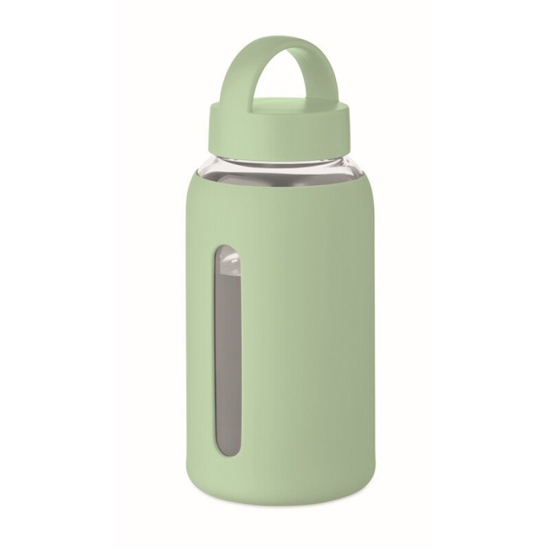 Láhev z borosilikátového skla 600 ml, zelená
