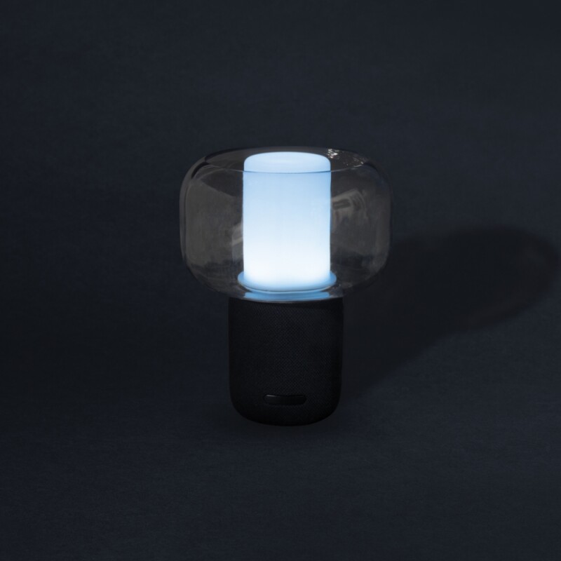 Lampa s reproduktorem 10W, černá