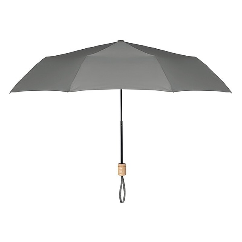 Manuální skládací deštník, 3-dílná konstrukce, pr.99cm, šedý