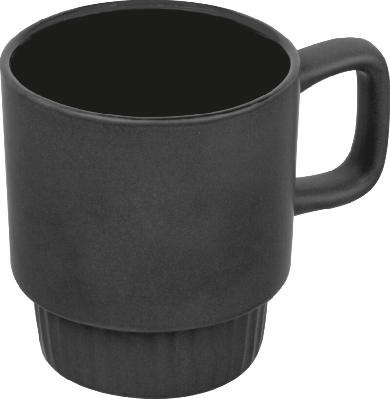 Matný keramický hrek 300 ml, černá