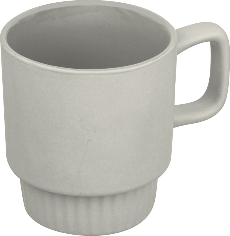 Matný keramický hrek 300 ml, šedá