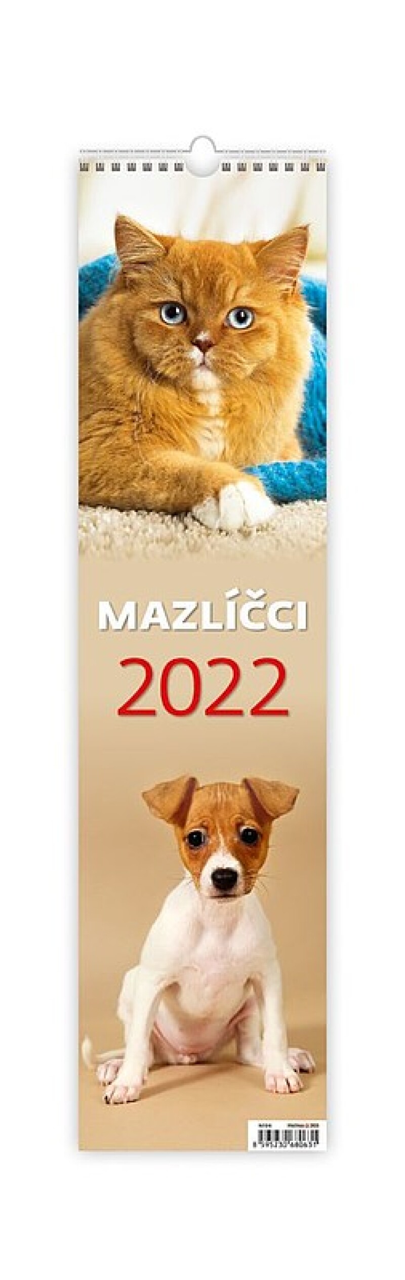 Mazlíčci 2027, nástěnný kalendář, prodloužená záda