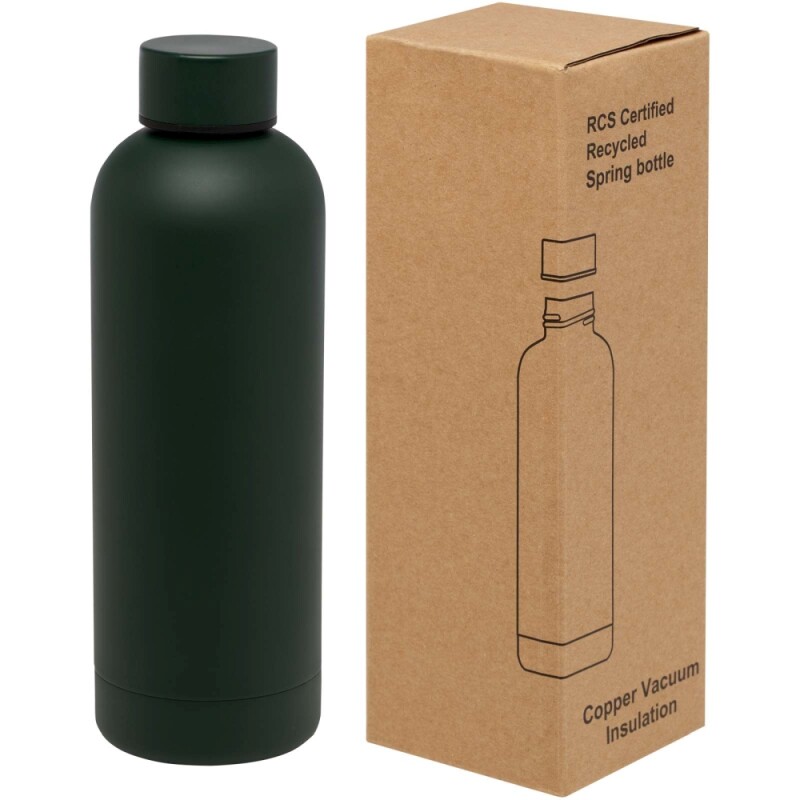Měděná vakuově izolovaná láhev 500ml, sytě zelená