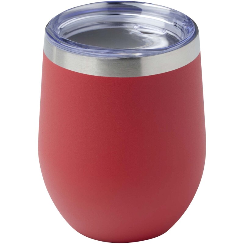 Měděný vakuově izolovaný termohrnek 350ml, červená