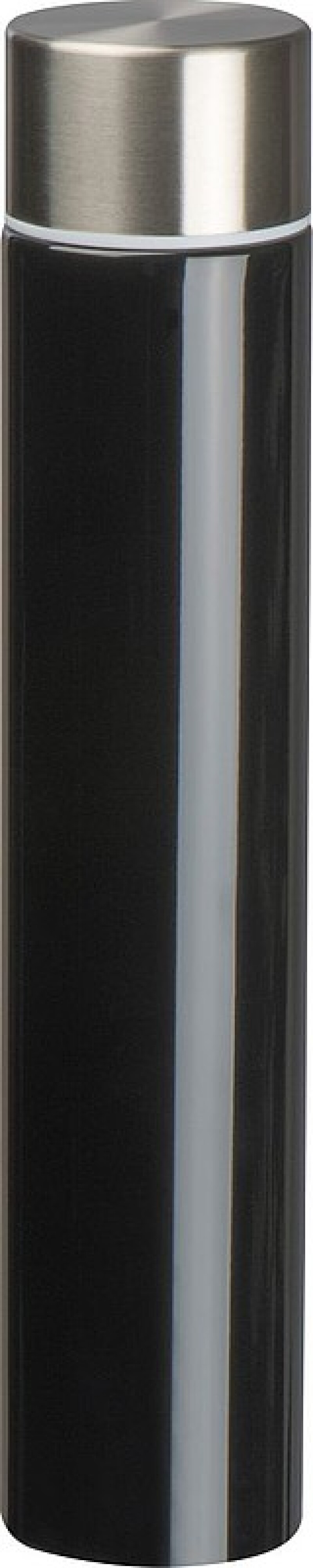 MENDOZA Štíhlá nerezová termoska, 310 ml, černá