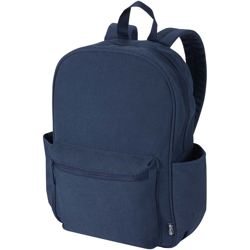 Městský batoh na notebook velikosti 15,6” z recyklovaného GRS, námořní modrá