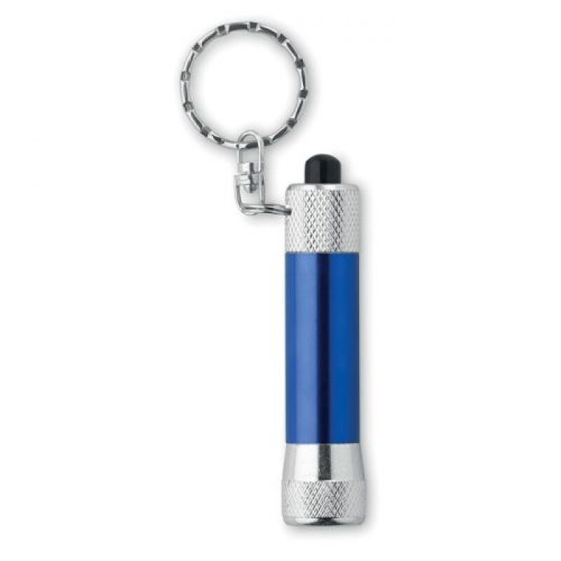 Mini hliníková svítilna s jedním LED světlem, stříbrná