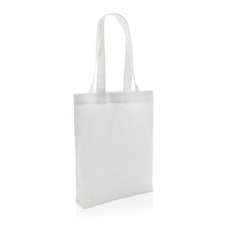 Nebarvená taška Impact z 285g recyklovaného canvas AWARE™, bílá