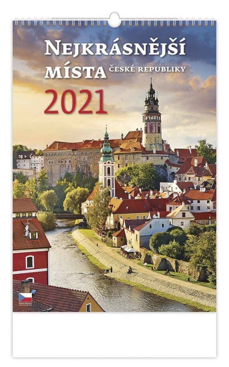 Nejkrásnější místa ČR 2027, nástěnný kalendář, prodloužená záda