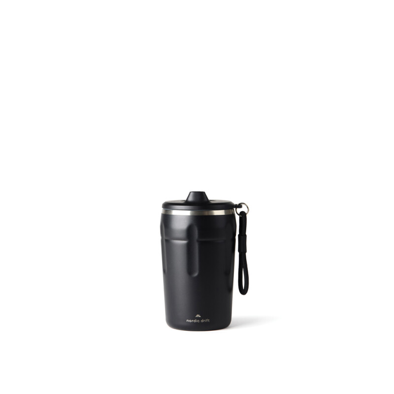 Nepropustný termohrnek na kávu Nordic Drift 350 ml z RCS, černá