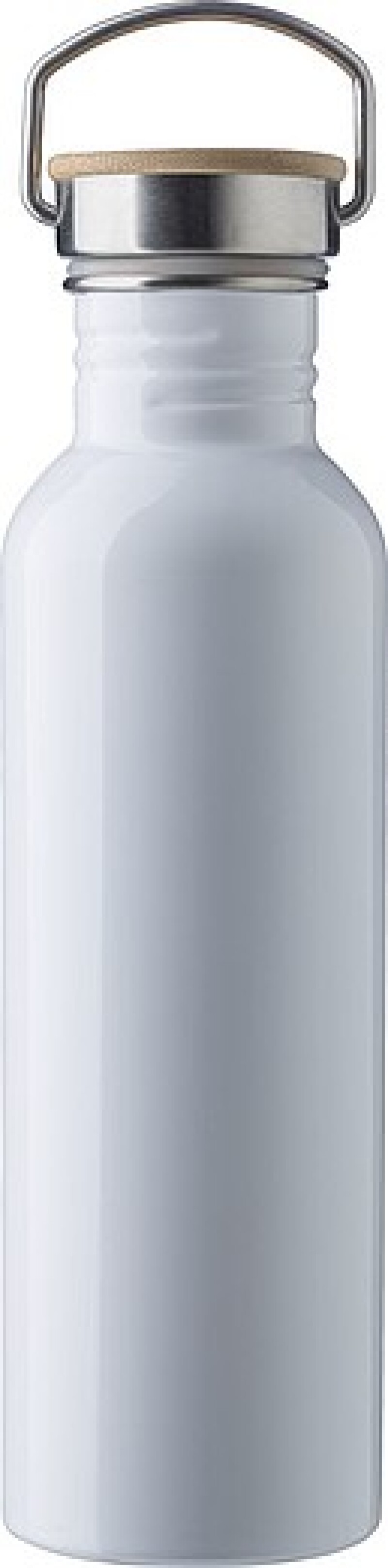 Nerezová láhev na pití, 700ml, šroubovací víčko, bílá
