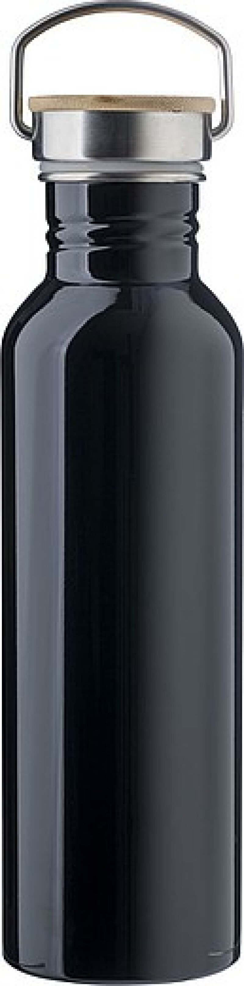 Nerezová láhev na pití, 700ml, šroubovací víčko, černá