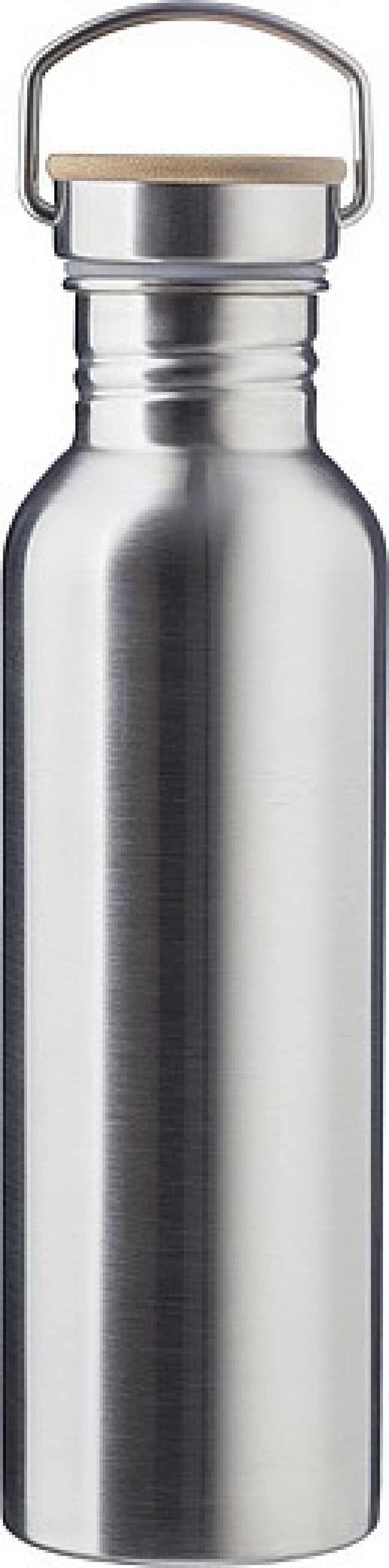 Nerezová láhev na pití, 700ml, šroubovací víčko, stříbrná