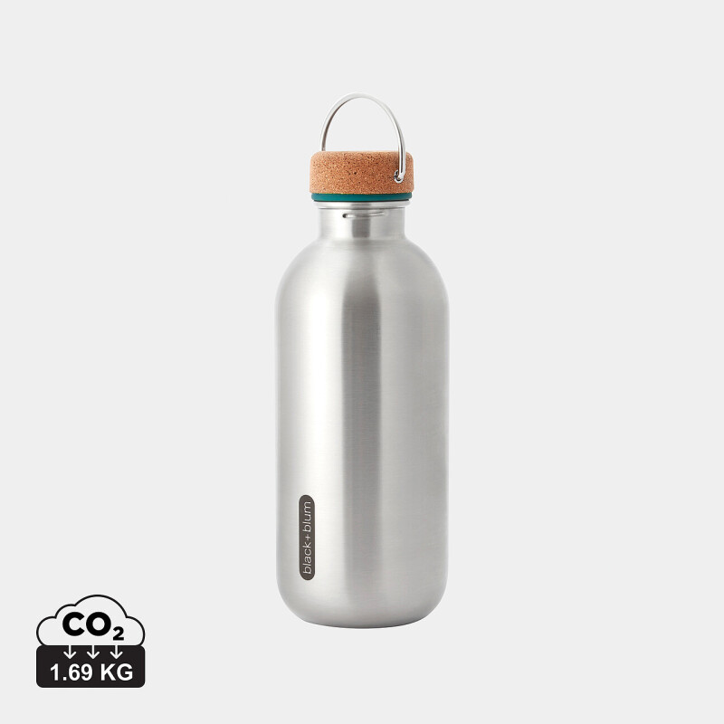 Nerezová láhev na vodu 600ml, tyrkysová