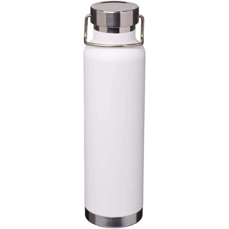 Nerezová láhev na vodu s měděnou vakuovou izolací 650ml, bílá