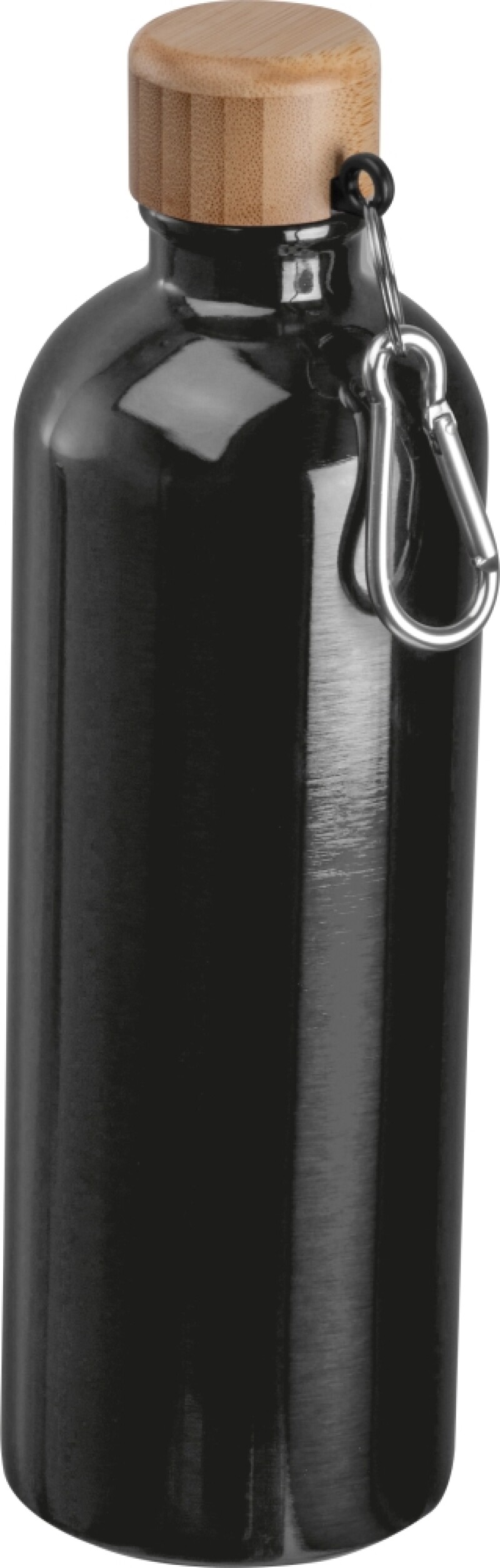 Nerezová láhev s karabinou 750 ml, černá