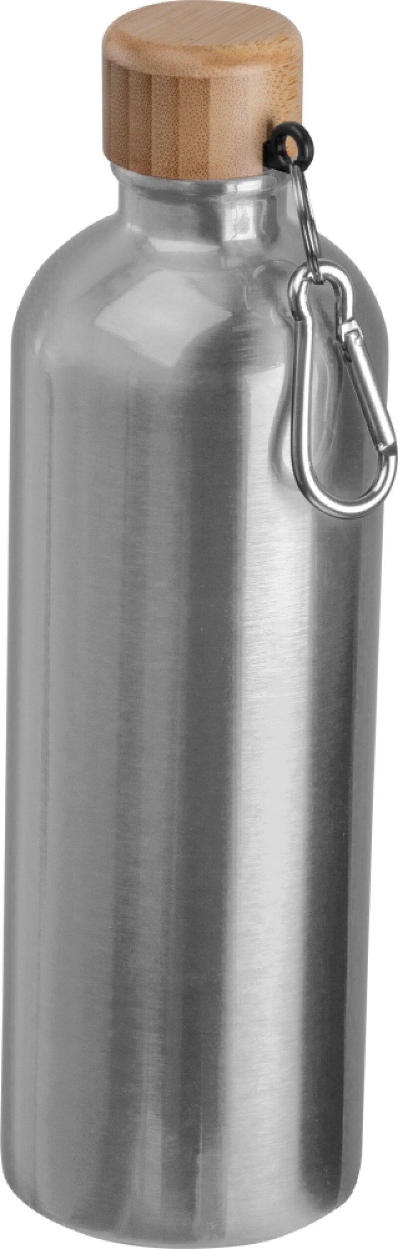 Nerezová láhev s karabinou 750 ml, šedá