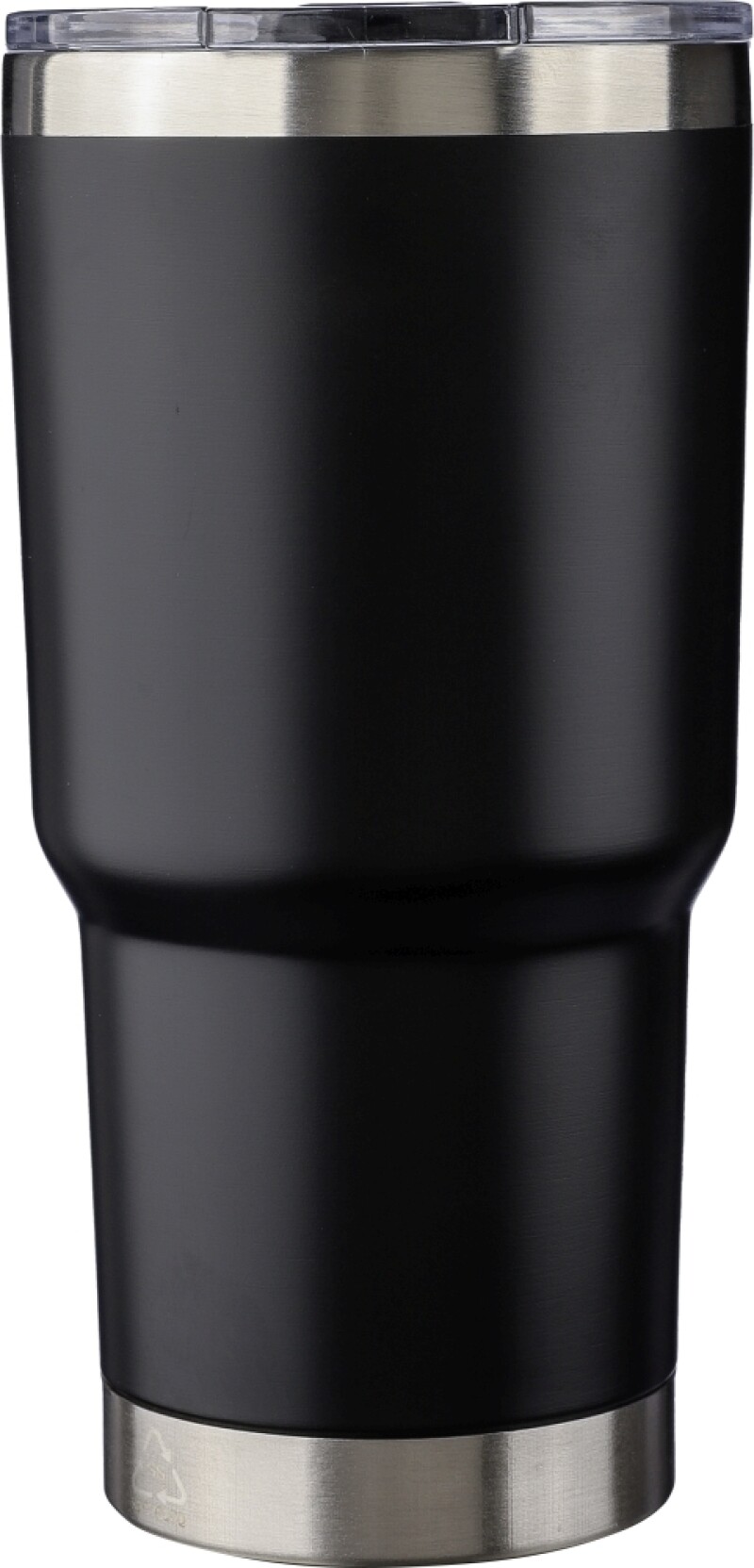 Nerezový dvoustěnný termohrnek 590 ml, černá