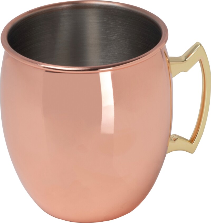 Nerezový hrnek s měděným povrchem 500 ml, růžová