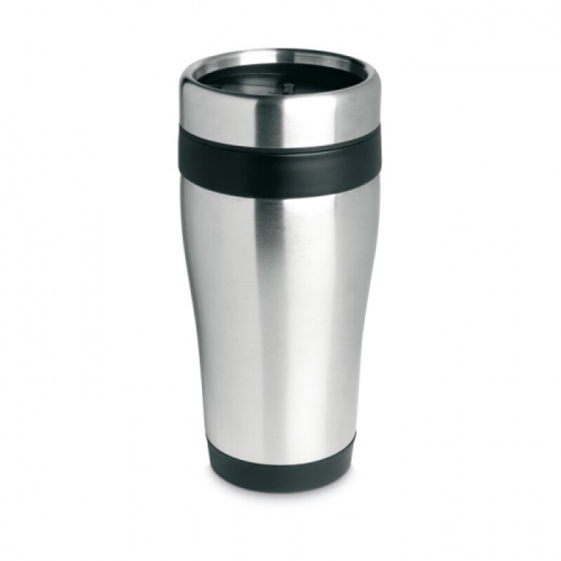 Nerezový termohrnek, objem 455 ml, černá