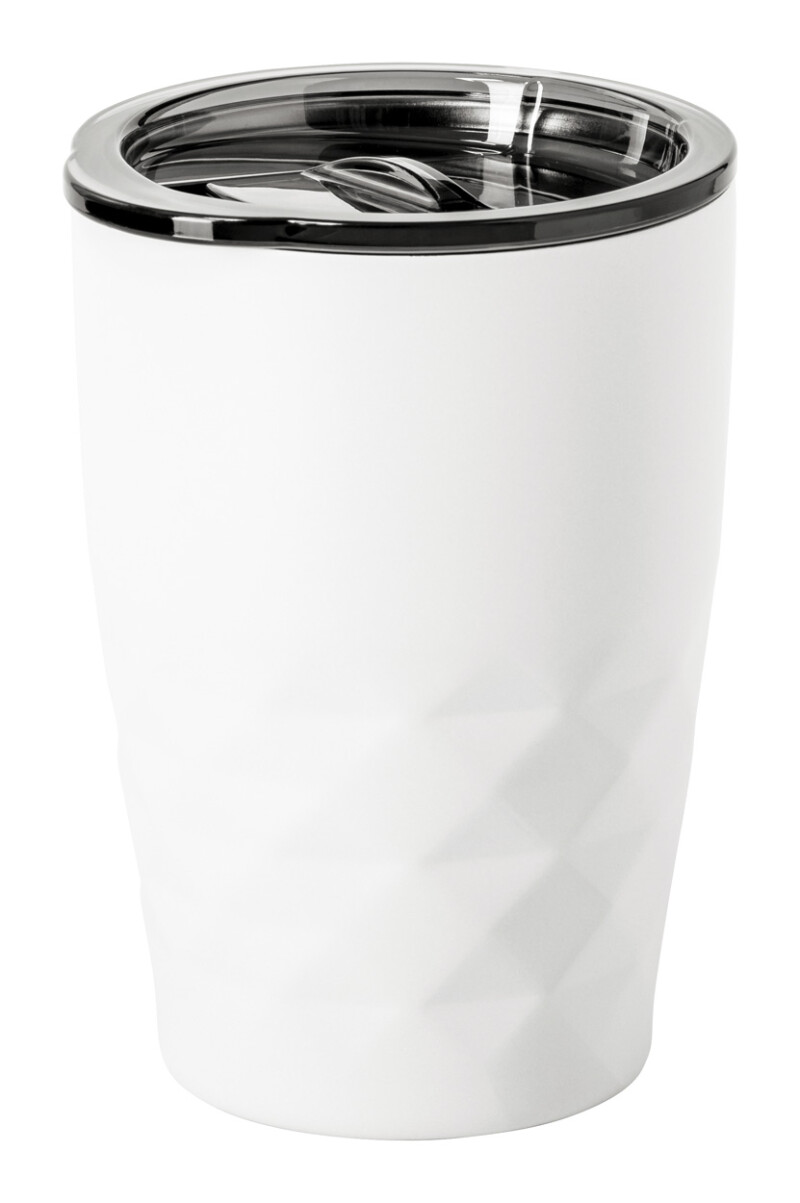 Nerezový termohrnek s měděnou izolací, 350ml, bílý