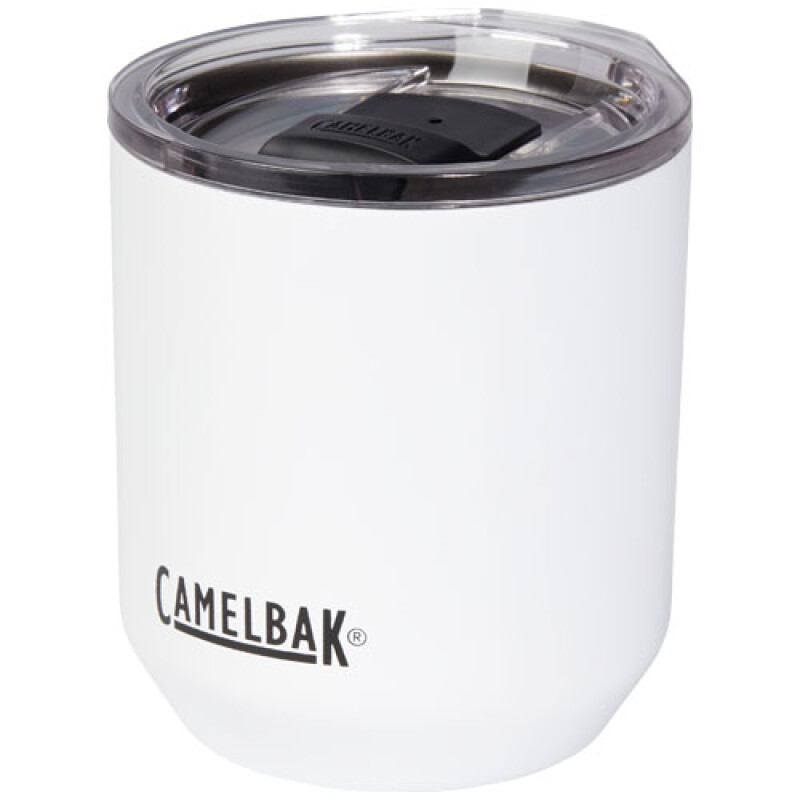 Nerezový termohrnek s plastovým víčkem, 300ml, bílý
