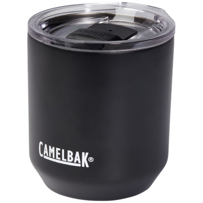 Nerezový termohrnek s plastovým víčkem, 300ml, černý