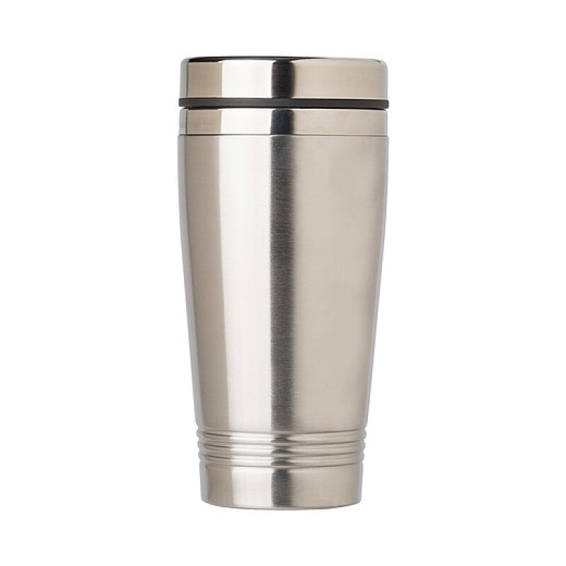 FELIAS Nerezový termohrnek s víčkem, 450 ml, stříbrná
