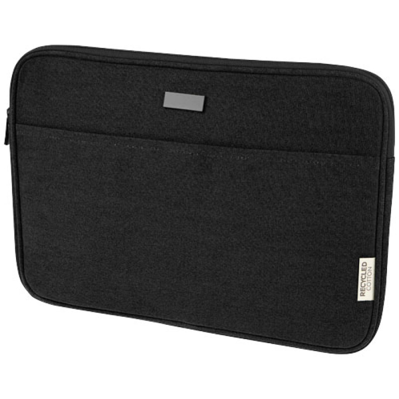 Obal na 14" notebook, z recyklovaného plátna, černá