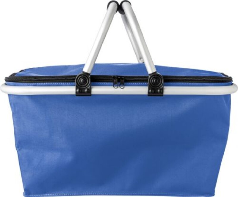 OXFORD COOLER Skládací nákupní termokošík ze tkaného materiálu, modrá