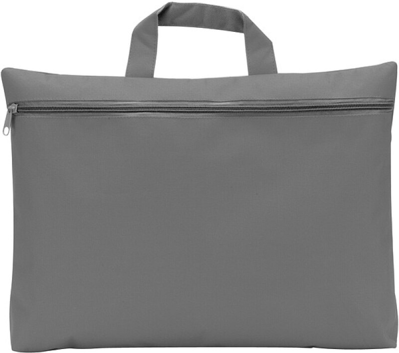 OXIDO Taška na dokumenty na zip, 300d polyester, šedá
