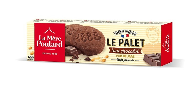 PABA Francouzské sušenky La Mére Poulard Tradition All chocolate French shortbread, papír 125 g