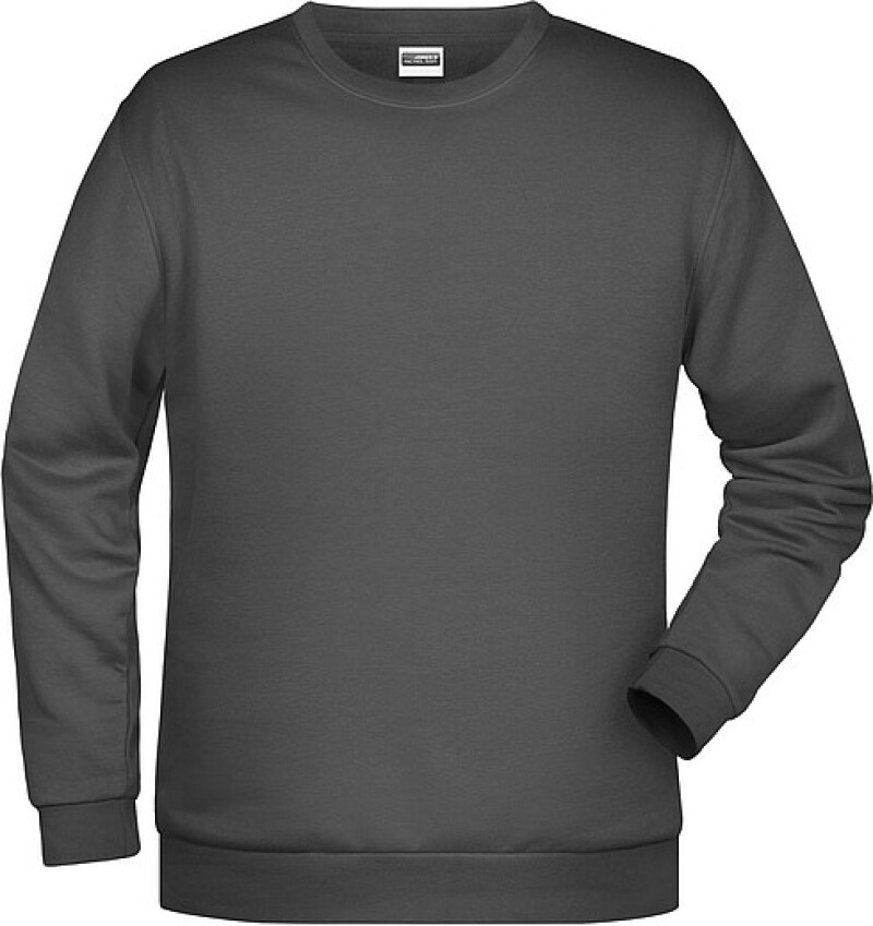 Pánská mikina James Nicholson sweatshirt men, antracitová, vel. 4XL