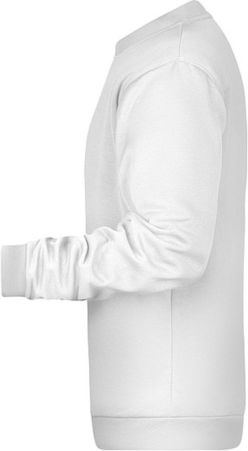 Pánská mikina James Nicholson sweatshirt men, bílá, vel. 5XL