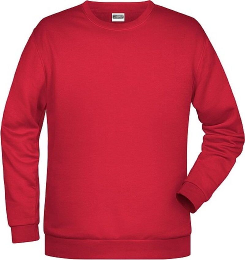 Pánská mikina James Nicholson sweatshirt men, červená, vel. 3XL