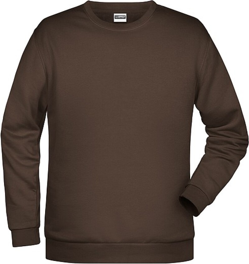 Pánská mikina James Nicholson sweatshirt men, hnědá, vel. XL