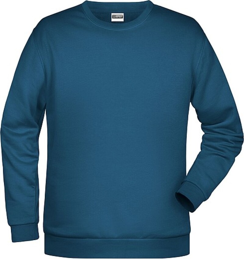 Pánská mikina James Nicholson sweatshirt men, modrozelená, vel. L