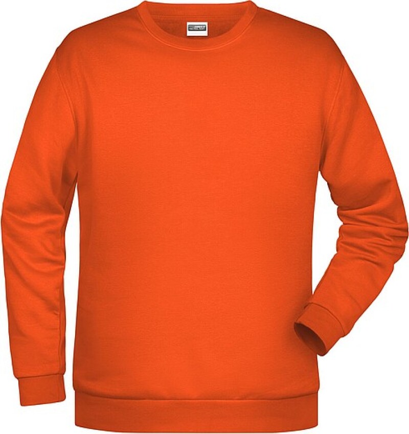 Pánská mikina James Nicholson sweatshirt men, oranžová, vel. XL