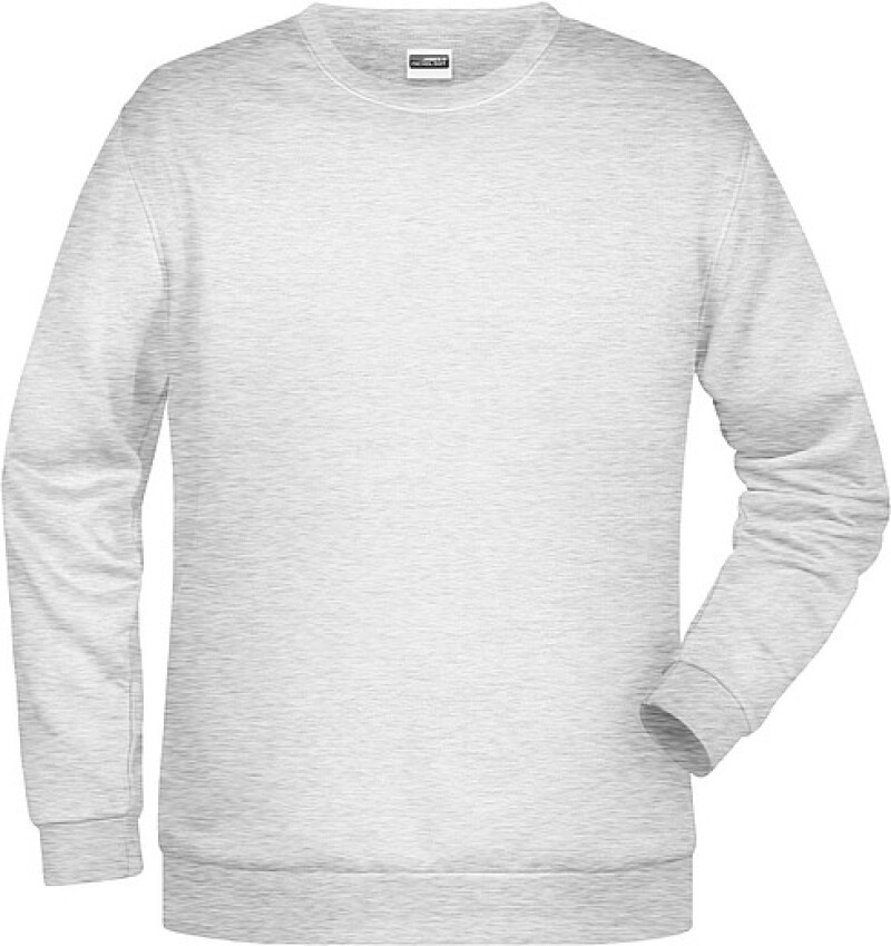 Pánská mikina James Nicholson sweatshirt men, sv. šedý melír, vel. XXL