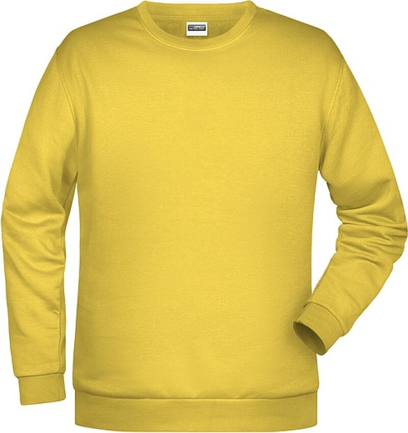 Pánská mikina James Nicholson sweatshirt men, sv. žlutá, vel. XL
