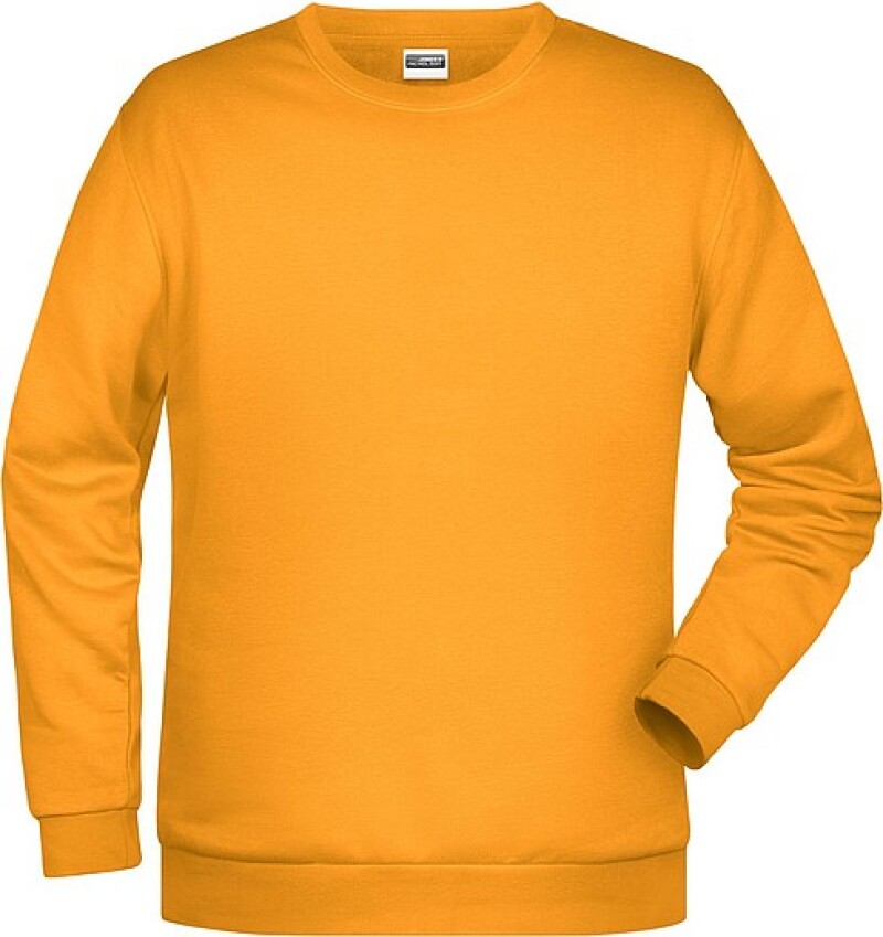 Pánská mikina James Nicholson sweatshirt men, tmavě žlutá, vel. 4XL