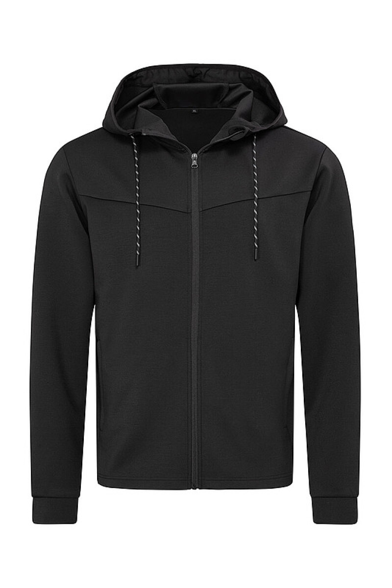 Pánská mikina STEDMAN RECYCLED SCUBA JACKET MEN, černá, L
